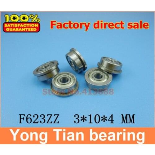 F623 SF623 SF623ZZ F623ZZ F623-2Z F623Z zz z 2z Flange Flanged Deep Groove Ball Bearings 3 x 10 x 4mm High Quality 3*10*4 MM
