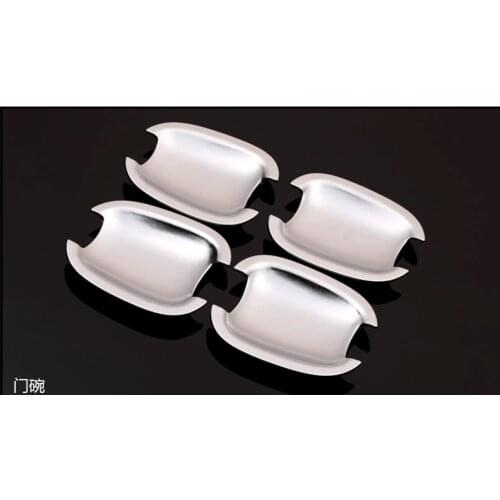 FUNDUOO For Peugeot 307 Citroen C2 New Chrome Car Door Handle Bowl Cover Trim Sticker Free Drop Shipping