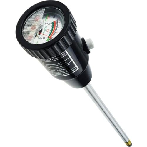 Soil pH & Moisture Tester Meter with 295mm Long Electrode Probe, for Indoor & Outdoor Gardens Plants Flowers Farming