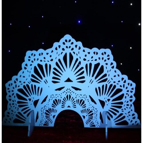 New wedding stage background iron arch furnishing pieces on the moon road lead frame screen decoration wedding road lead