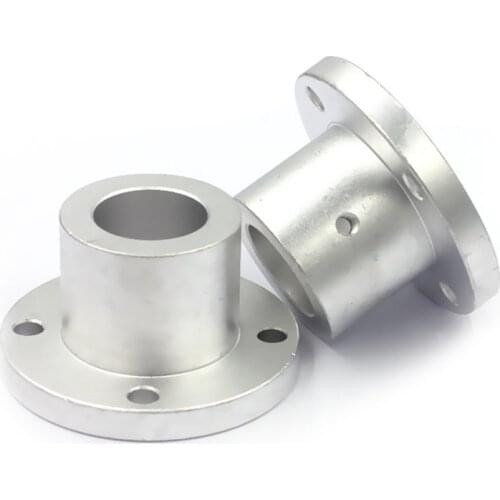 1pcs guide shaft support base round flange standard optical axis support base LFH aluminum alloy material
