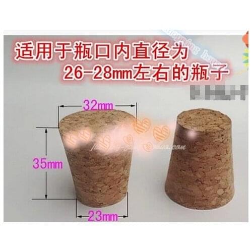 Package accessories cork bottle glass tank water ceramic bottle cap bubble bottle stopper 32mm*23mm*35mm