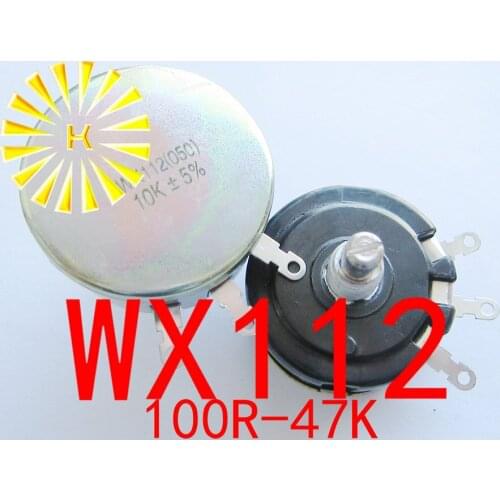 WX112 WX050 470R 560R 680R 1K 1.5K 2.2K 3.3K 4.7K 5.6K 6.8K 10K 15K 22K 33K 47K 5W Single Wirewound Potentiometer Pot x 50PCS