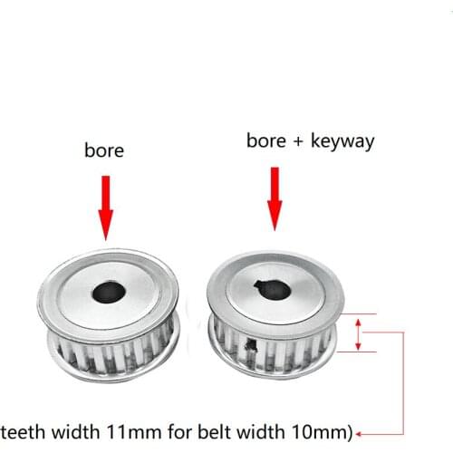 Timing Belt Pulley XL20/XL22/XL24/XL25/XL26 Belt Width 10mm AF Type