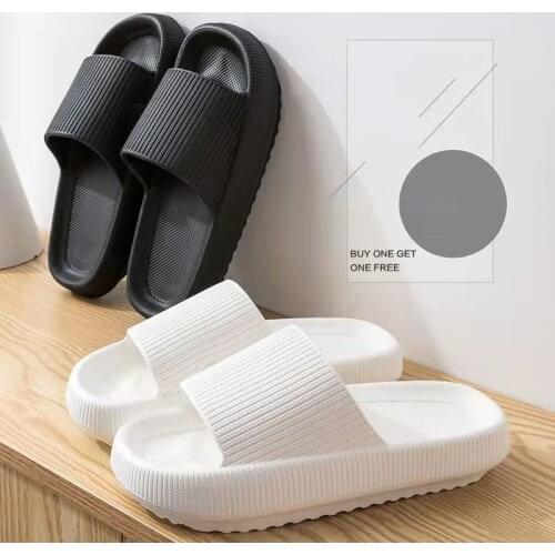 EVA Slides Women Bathroom Shoes Summer Thick Platform Sandals Home Indoor Anti-slip Men Ladies Slippers Outdoor Beach Flip Flops