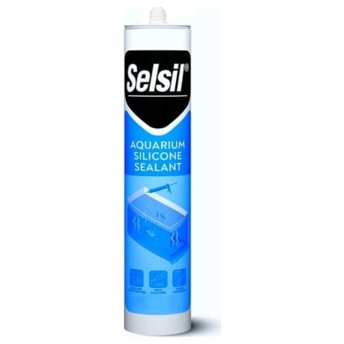 Aquarium silicone sealant clear high elasticity safe for fish 100% Solvent-free non-toxic fresh 310 ml transparent