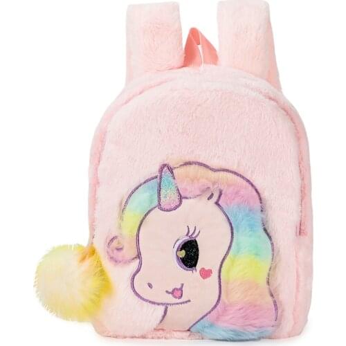 2021 Cute Unicorn Backpacks For Childrens Bag Soft Cartoon Girls Bacpack Mochila Kindergarten SchoolbagKids Gift