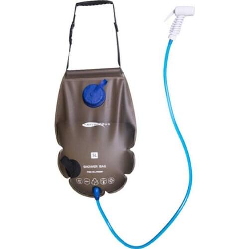 5Gallon Solar Camping Shower Bag Adjustable Portable Bag With Switch Hose And Shower Head For Outdoor Hiking Camping Equipment