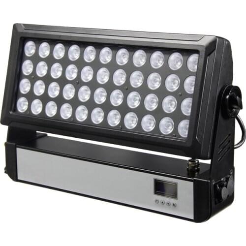 Free Shipping 44*10W LED ACED RGBW 4 in 1 Wash Stage Effect Light For DJ Disco DMX Wireless Sweden Beam Flood Seetronic Ports