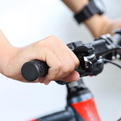 Durable 1 Pair Waterproof Bike Grip Anti-Slip Thicken Texture Bicycle Soft Rubber MTB Road Shockproof Handlebar for Outdoor