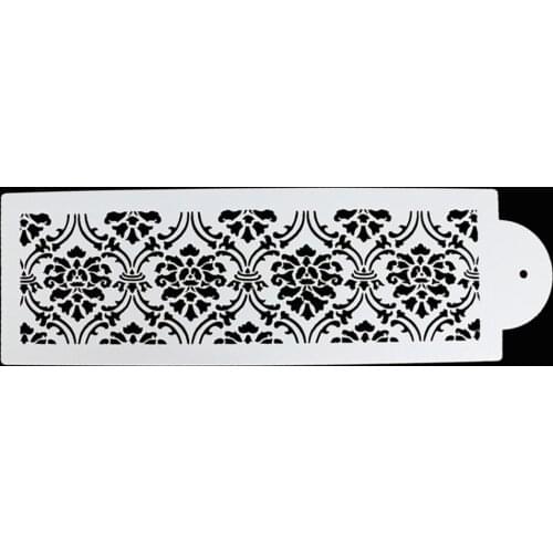 1pc Cake Decorating Tool Damask Lace Border Cake Side Cupcake Stencil Sugarcraft Decoration Mould Baking Kitchen Accessories