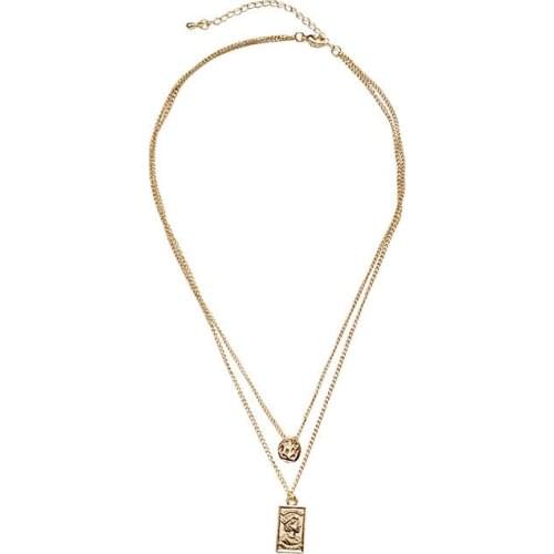 10pcs/lot fashion jewelry accessories gold metal portrait chain necklace