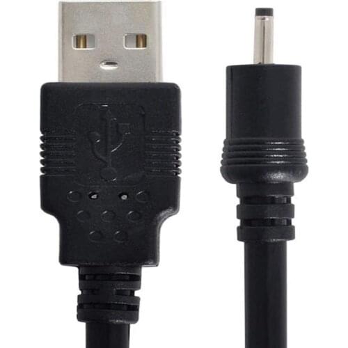 18AWG 0.75mm2 USB 2.0 A Type Male to DC 2.50mm 2.35mm 0.7mm Power Plug 5V Cable 100cm