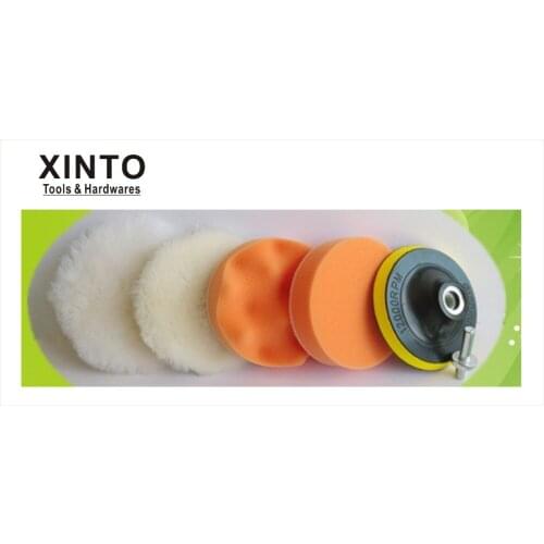 3"--6" self-adhesive sponge wool cotton tray ball for Auto polisher, polishing padding machine, drilling mill tool