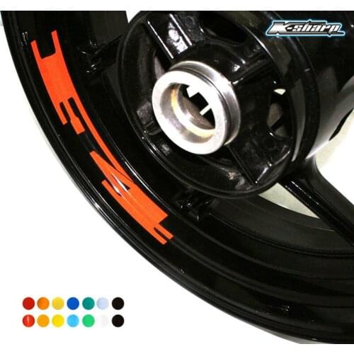 8 X CUSTOM INNER RIM DECALS WHEEL Reflective STICKERS STRIPES FIT MV AGUSTA F4