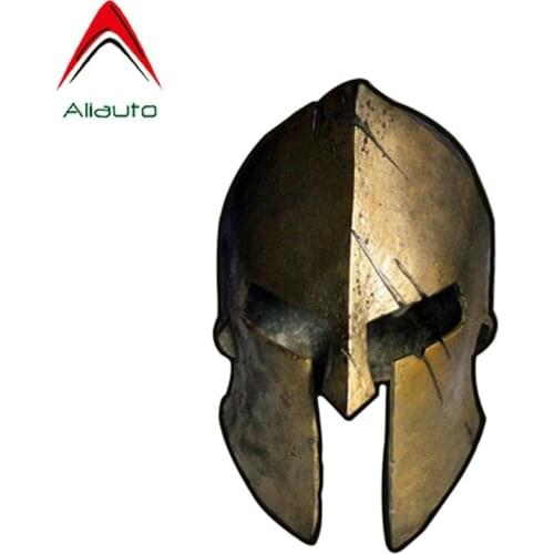 Aliauto Warrior Helmet Car Styling Car Sticker Tuning Car Motorcycles Biker Spartan Molon Labe Reflective Decal PVC,13cm*8cm