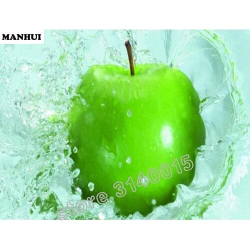 Diamond embroidery diy diamond painting Green apple picture diamond full spuare painting Home decoration Picture BAC041