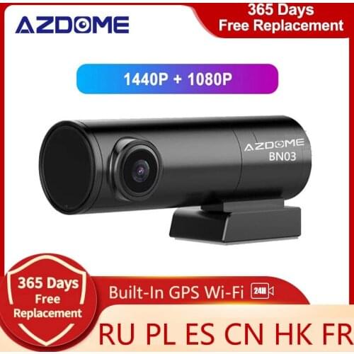 1440P HD WIFI GPS Logger Dual Lens Car DVR HUAWEI Hisilicion Chip Sony IMX307 Sensor Night Vision Dual Camera Dash Cam Recorder