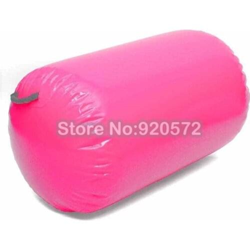 Free Shipping 100x60cm Hand Made Pink Inflatable Barrels Air Roller For Body Exercise For Home Edition