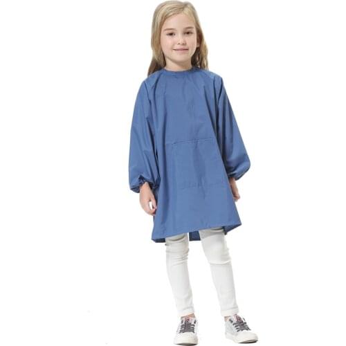 High-quality Childrens Drawing Painting Smock Kids Long Sleeve Waterproof Eating Clothing Kids Waterproof Apron Print Logo