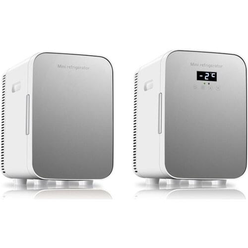 15L Car Home Auto Refrigerator Dual Core Freeze Heating Food Fruit Storage Fridge Cooler for Home Travel Camping DC12-24V/AC220V