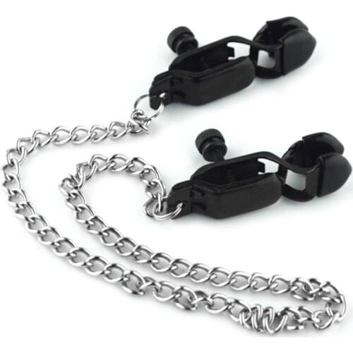 Stainless Steel Erotic Nipple Clips Chain Breast Clamps Mamilla Stimulation Couples Flirt Fetish Bdsm SM Sex Toy