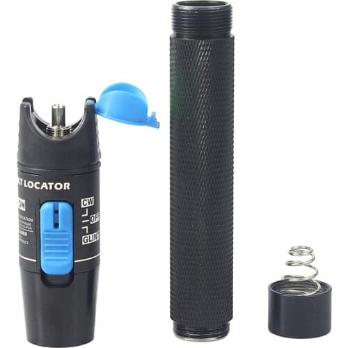 DLX-1 Optic Metal Fiber Laser Tester LC/FC/SC/ST Adapter Optica Cable Visual Fault Locator 1-5km CATV