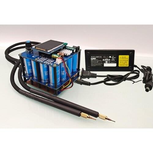 Small Spot Welder Kit Portable DIY Capacitor Pulse Semi-Automatic Spot Welder Battery Pack Welding Machine 1 Set