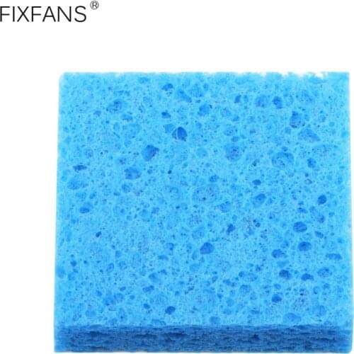 5Pcs 70x70x14mm Thick Soldering Iron Cleaning Sponge High Temperature Resistant Solder Tip Cleaner Sponge Welding Accessories