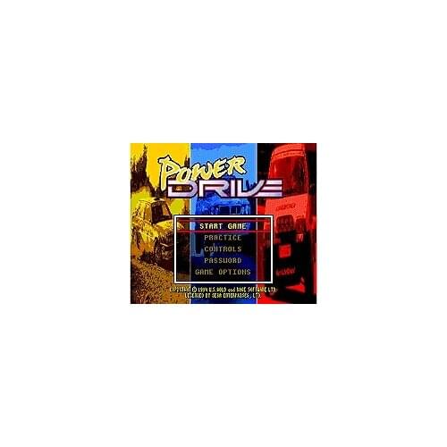 Power Drive 16 bit MD Game Card For 16 bit Sega MegaDrive Genesis game console