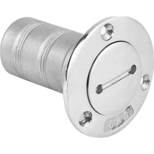 Marine Grade 316 Stainless Steel 50mm Boat Deck Fill Filler Cap Gas Tank & Key
