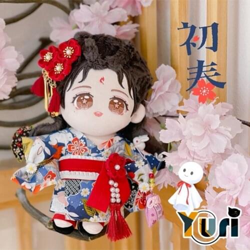 Yuri Hand Made Kimono Doll Clothes Cosplay Traditional Clothing Antique Toy Clothes For 15cm 20cm Figure Costume C