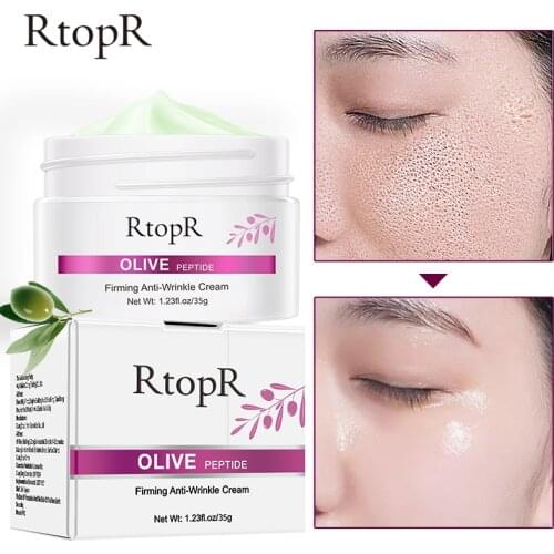 RtopR Olive Peptide Firming Anti-Wrinkle Cream Hot Fine Lines Tighten Pores Whitening Oil Control Acne Hydrating Skin 35ml TSLM1
