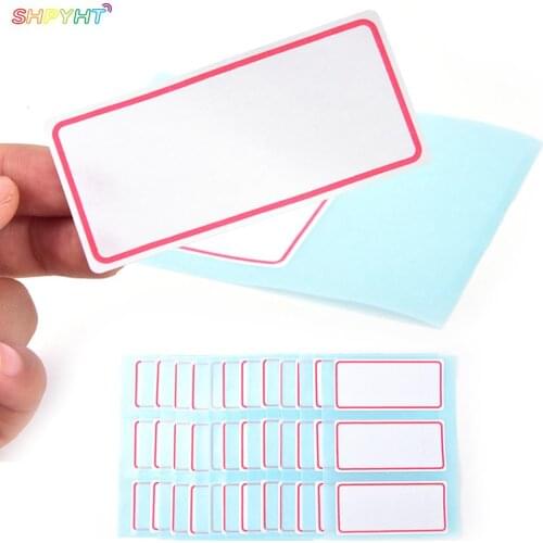 Hot! 12sheets/pack 34*73mm Smooth Die-cut Blank Stickers Can Be Used On Almost Any Clean Solid Surface White Sticker Paper