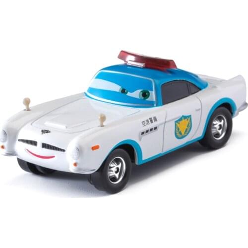 Cars disney Pixar Cars 3 2 Security Guard Finn McMissile Lightning McQueen Mater 1:55 Diecast Metal Alloy Model Car Kid Gift