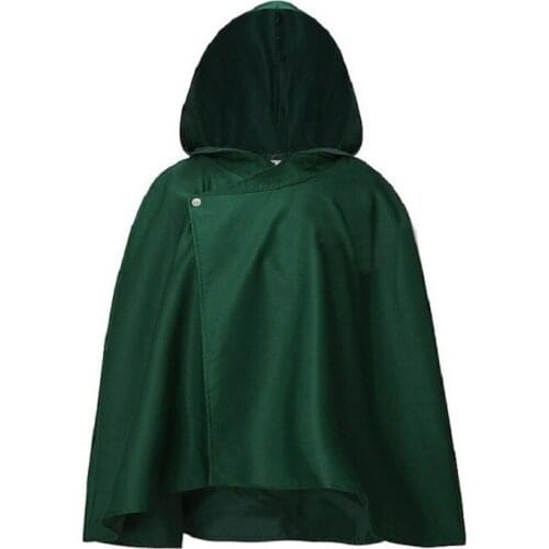 On Sale Anime Attack on Titan Cloak Shingeki No Kyojin Scouting Legion Aren / Levi Capes Cosplay Costume