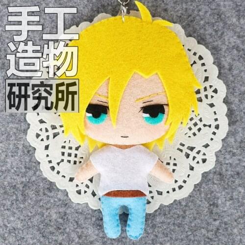 NEW BANANA FISH Ash Lynx Anime Handmade Plush Doll Toy Keychain Gift Cos