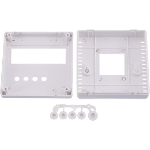 New Plastic Electronic Project Box Enclosure Case for DIY LCD1602 With Button Caps 86x86x26mm