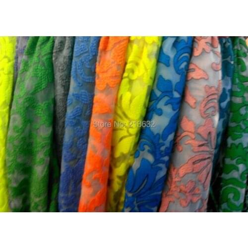 Organza france lace flower rose embroidery table cloth flowers wedding flower fabric spun colors garment lace yard organza lace