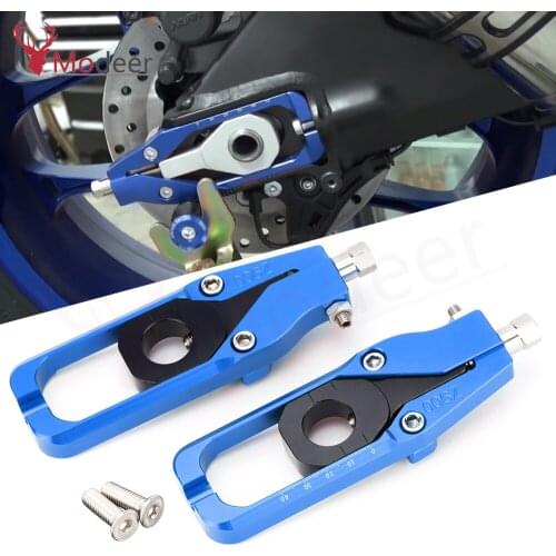 Pair Rear Axle Blocks Chain Adjuster For Kawasaki Z900 Z 900 2017 2018 2019 2020 2021 Motorcycle CNC Axle Block Accessories