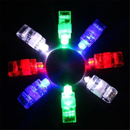 LED Finger Lights 100 Pack Finger Ring Glow Sticks for Kids Adults Bright Party