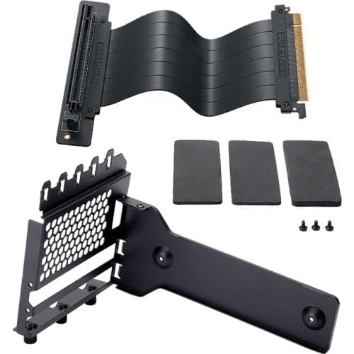 Phanteks PH-VGPUKT_02 Vertical GPU Mounting Kit Universal Bracket 7+ PCI Slots Case Modding Used PCI-E x16 Riser Cable