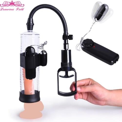 Vibrating eggs Male Penis Enhancer Intimate sex toys Penis Vacuum Pump Bullet Vibrator Penis Exercise Enlargement Men sex toys