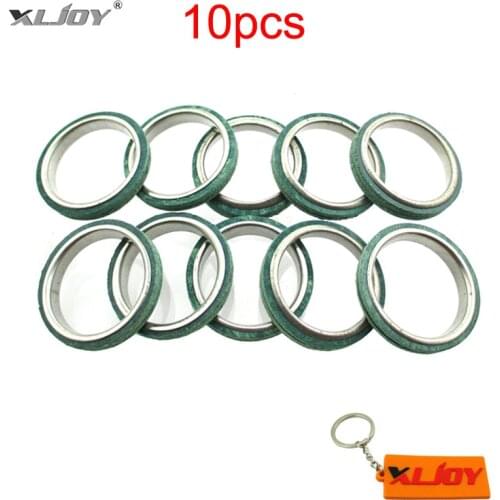 XLJOY 10pcs Exhaust Muffler Pipe Gaskets For Chinese GY6 125cc 150cc Moped Scooter TAOTAO JCL Qingqi ATV Go Cart