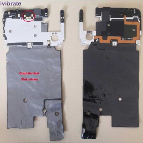 For Huawei P20 P 20 Back Frame shell case cover on Motherboard + Earpiece Receiver + NFC antenna + graphite Heat Sink sticker