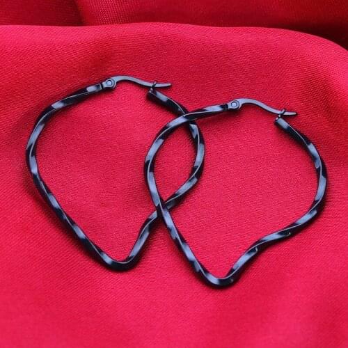 Fashion Stainless steel Stud Earrings Distortion Geometric Shapes For Women Punk Hip Hop Ear Jewelry Party Gifts