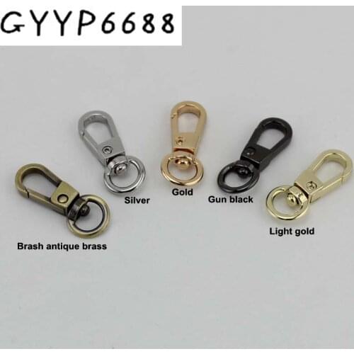 10pcs 5colors Hooked hardware accessories bag with buckle female bag with button hook