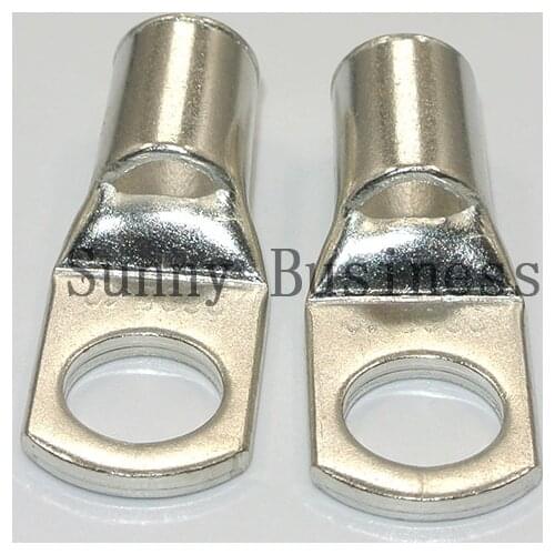 10pcs Bolt Hole Tinned Copper Cable lugs Battery Terminals set Wire terminals connector 95mm2 3/0AWG SC95-8 SC95-10 SC95-12