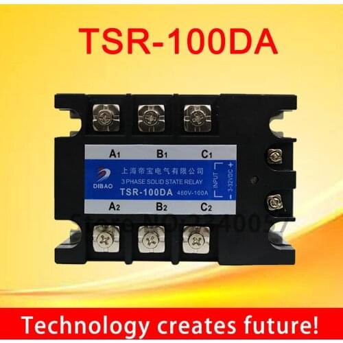 100A DC control AC three phase Solid state relay TSR-100DA 480V 3 phase