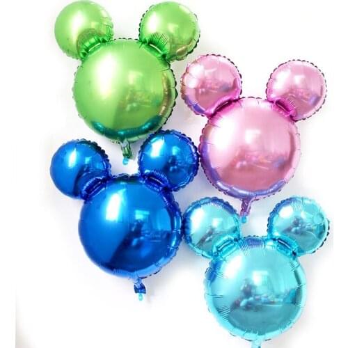 25 Inch Mickey Aluminum Film Balloon Disney Color Mickey Mouse Shape Balloon Childrens Birthday Party Decoration Gifts